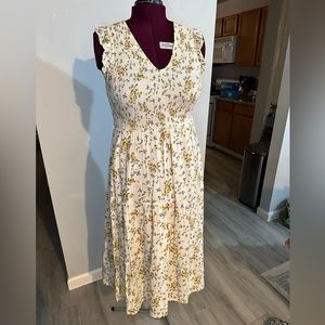Old Navy Yellow floral maxi dress